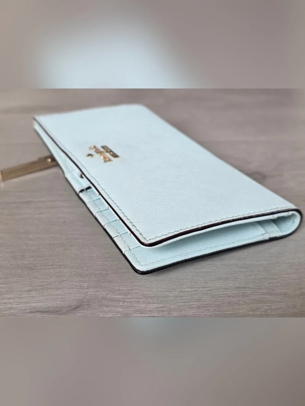kate spade New York Light Blue Zip Wallet